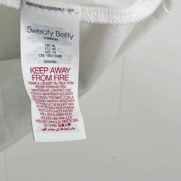 New Halle Berry x Sweaty Betty Frankie Tank in Lily White XLarge XL Crew Neck - Picture 8 of 12